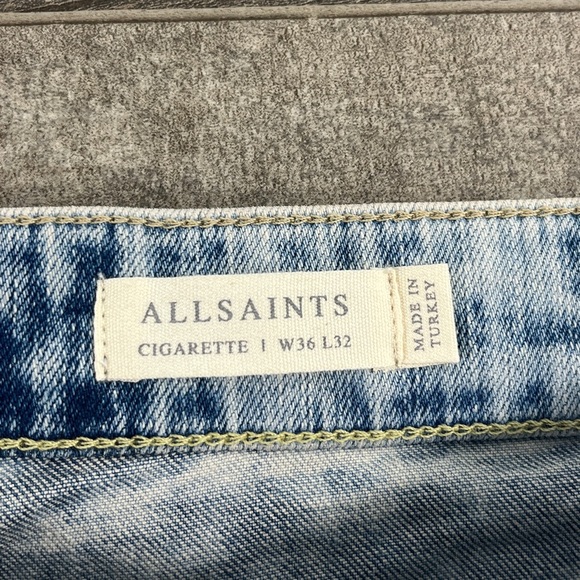 All Saints Cigarette Skinny Fit Light Wash - Picture 8 of 10